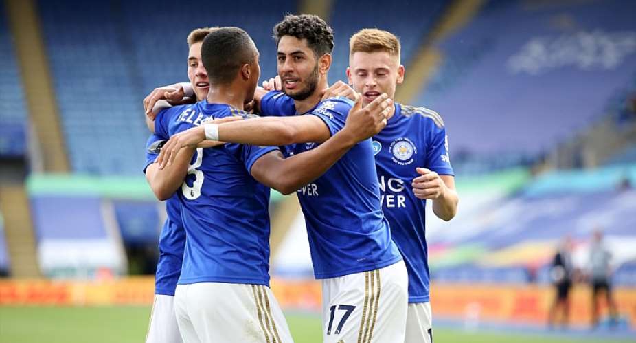 Leicester City celebrate v Sheffield UnitedImage credit: Getty Images
