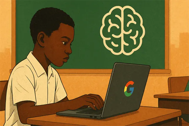A learners using a computer