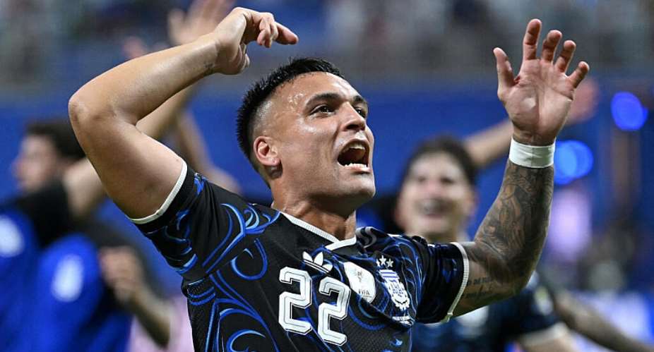 Lautaro Martinez scored Argentinas winner in the 2-1 victory over England in the World Cup semi-final in Atlanta. - Getty Images via AFP - SHAUN BOTTERILL