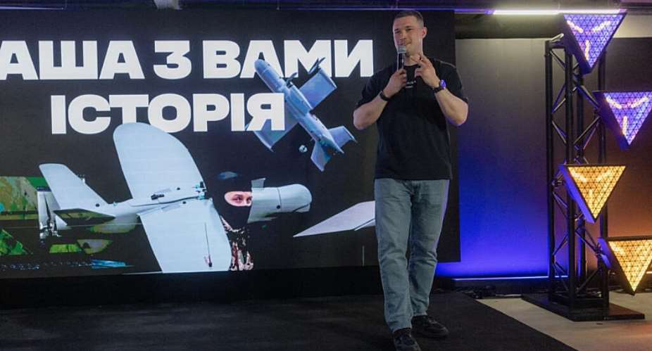 Outgoing Ukrainian Defence Minister Mykhailo Fedorov speaks to the media during a press conference following the announcement of his resignation, in Kyiv, on July 16, 2026. -  Roman Pilipey, AFP