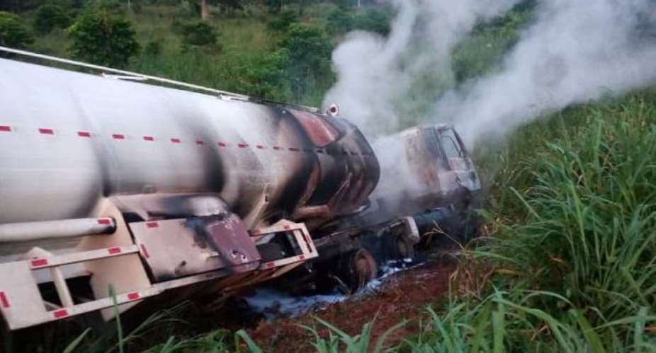 Tanker Driver And His Mate In Trouble After Emptying Tanker And Burning It