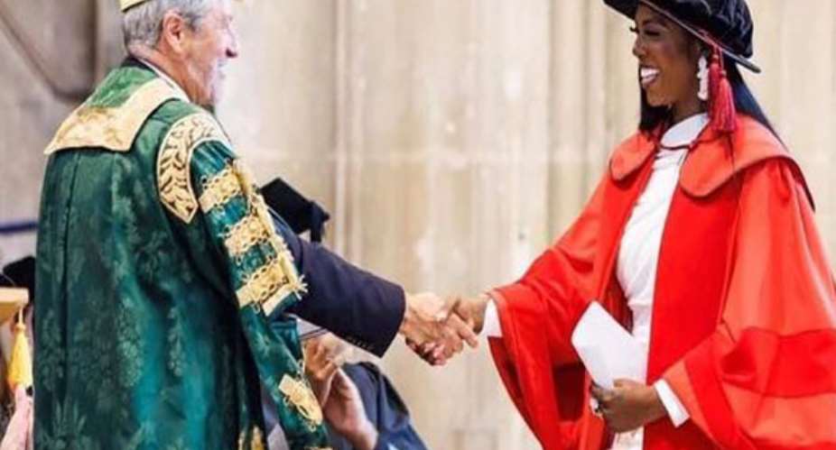 Tiwa Savage bags Doctorate Degree from University of Kent