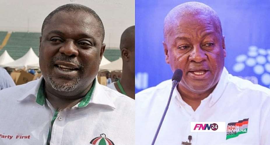 Koku Anyidoho left and John Mahama