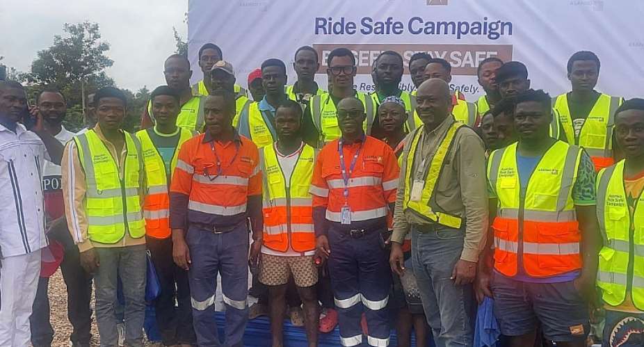 Asanko Gold Ghana trains Okada riders in 10 communities on road safety