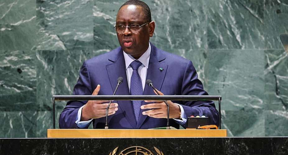 Macky Sall at the 78th session of the UN General Assembly in New York, on 19 September 2023. -  REUTERS - Eduardo Munoz