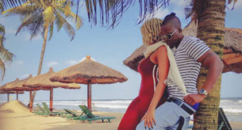 Actress, Juliet Ibrahim Loved up with her man Iceberg Slim at the Beach