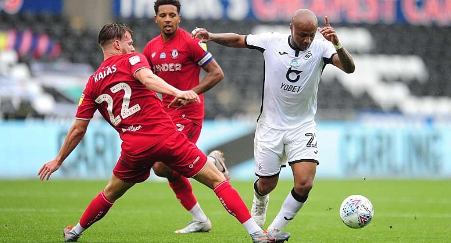 Andre Ayew Earn High Rating In Swansea Citys Vital Win Against Bristol City