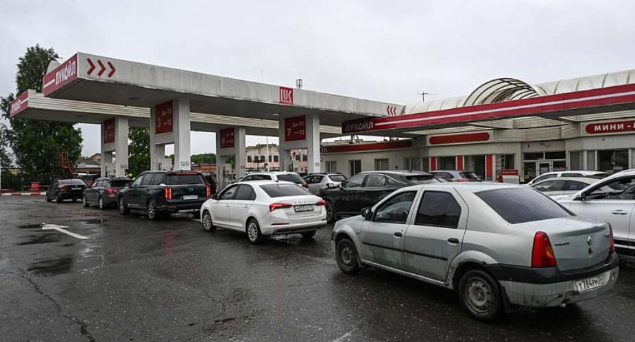 Russia has faced nationwide fuel shortages as Ukraine pounds its oil depots -  Igor IVANKO / AFP