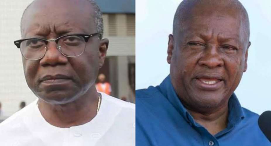 If you are a man of principle and have done nothing wrong please come home – Mahama appeals to Ofori-Atta