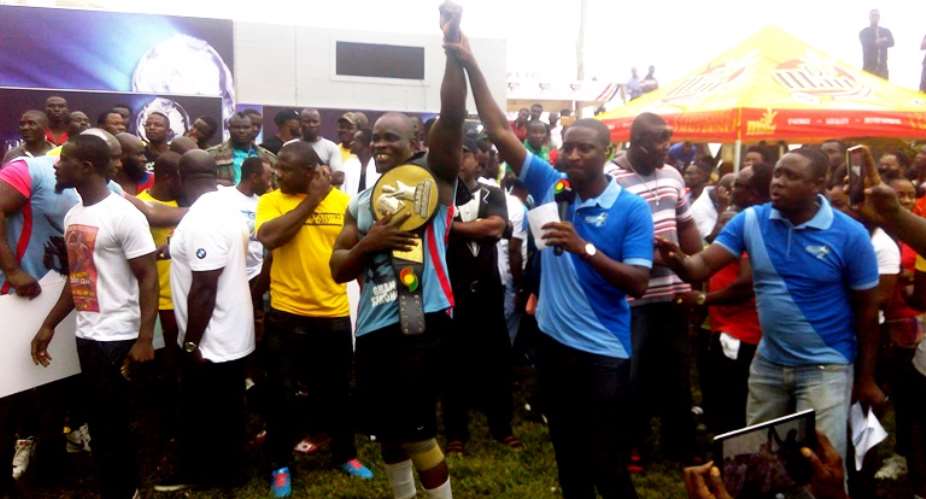 Fans Go Crazy At Ghanas Strongest Season 5 FinalsAs Courage Lifts The Trophy