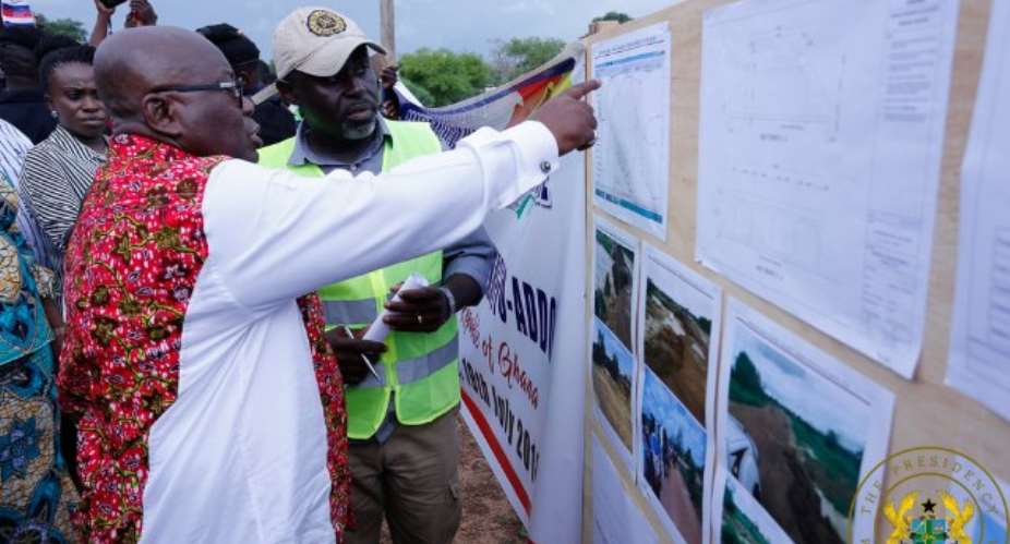 Bongo: Akufo-Addo Inspects 1-Village 1-Dam Project Site
