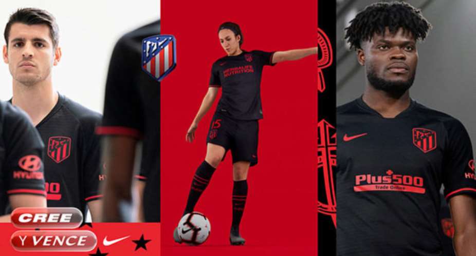 Thomas Partey Joins Atltico Madrid Teammates To Model In New Away Kit