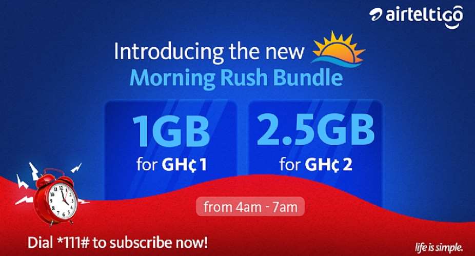 AirtelTigo introduces Morning Rush Data Bundles