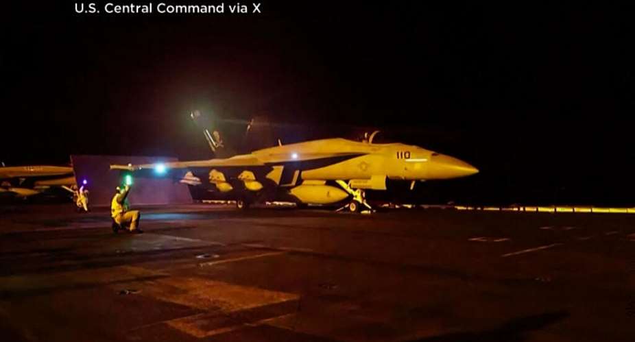 This screen grab made on July 18, 2026 from handout video footage released by the US Central Command (CENTCOM) on 17 July, 2026 shows what the US military says is the latest wave of precision strikes on strategic Iranian military sites. - AFP - -