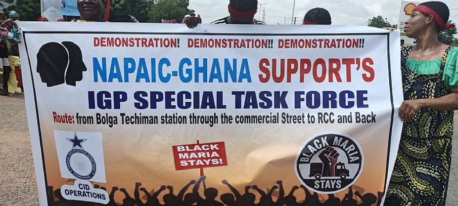 NAPAIC-GHANA, Residents Rally Behind IGPs ‘Black Maria’ Taskforce, Petition Government to Maintain the Team