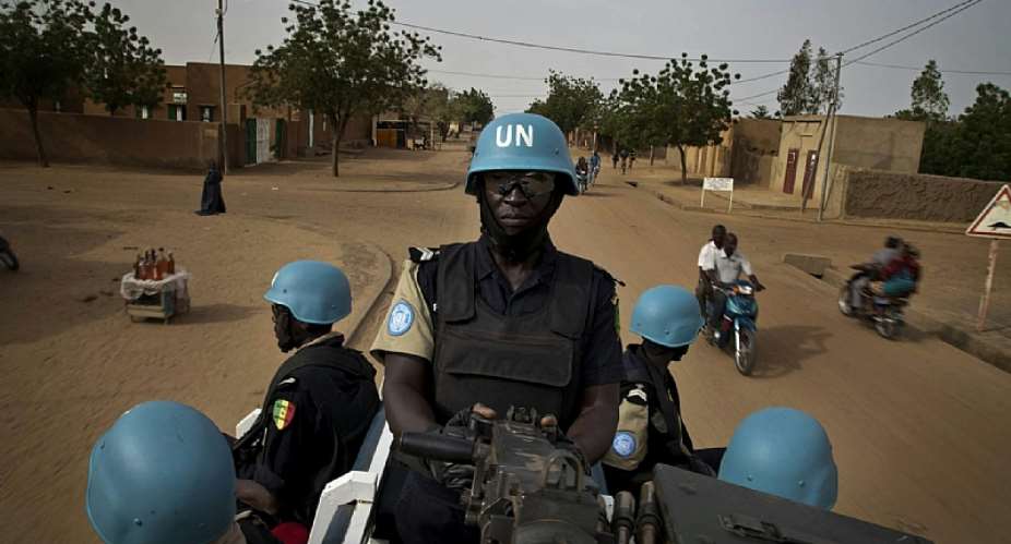 Senegalese peacekeepers on patrol in Bamako, Mali. - Source: Flickr