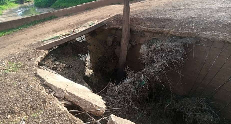 Collapsed Sirigu-Zorko Highway Bridge turns death-trap