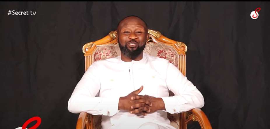 Pastor Prince Elisha Osei Kofi on his Secret TV show on YouTube