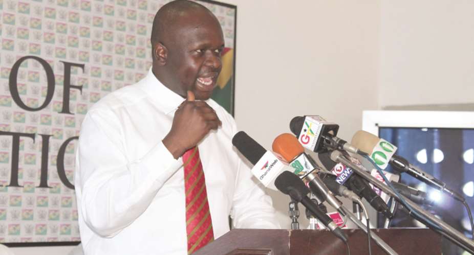 Defence Minister Dr. Omane Boamah