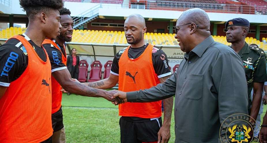 Current Black Stars squad can win AFCON and World Cup if they are maintained, says President Mahama