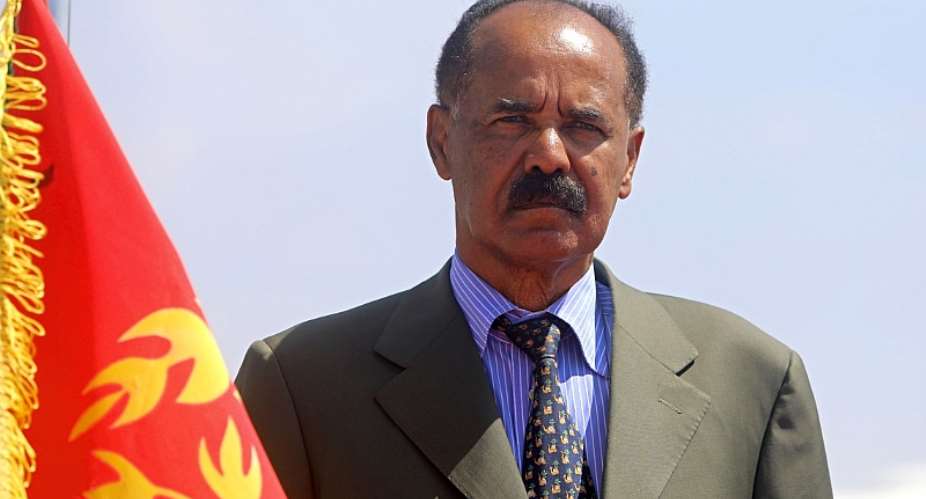 Eritrean President Isaias Afwerki is seen in Mogadishu, Somalia, on December 13, 2018. CPJ recently joined a complaint to the U.N. on behalf of jailed Eritrean journalists. ReutersFeisal Omar