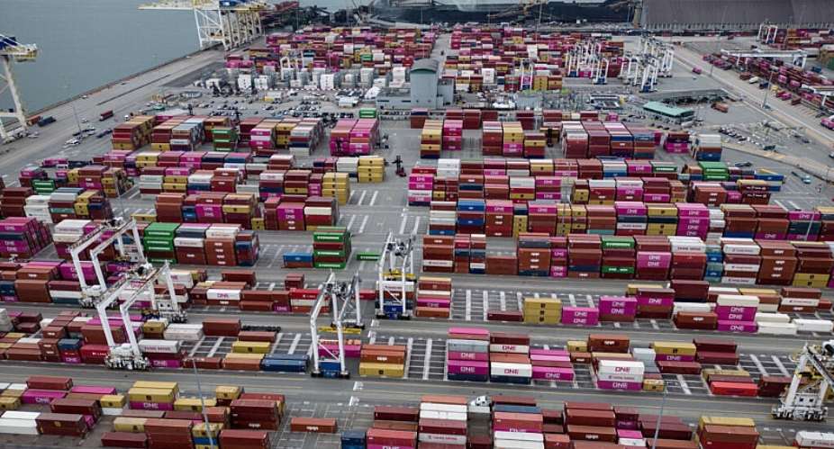Global Container Terminals Deltaport facility in Delta, British Columbia, Canada, July 16, 2026 -  Darryl Dyck, The Canadian Press via AP