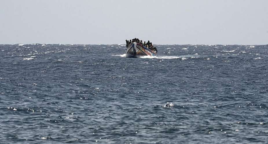 A file photo showing migrants and refugees arriving on board a cayuco boat at La Restinga port on the Canary island of El Hierro on August 28, 2024. -  Antonio Sempere, AFP