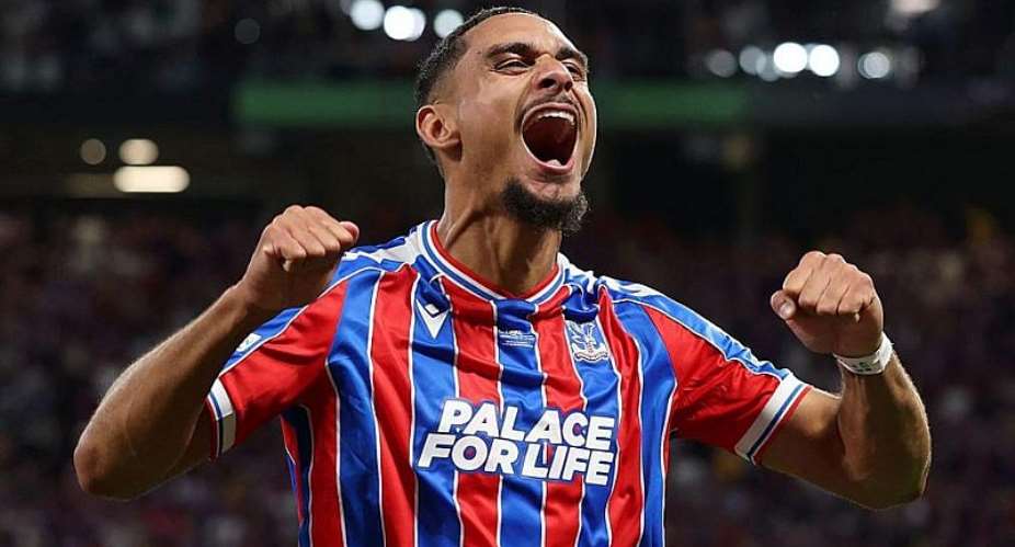 Getty ImagesImage caption: Maxence Lacroix was part of the Crystal Palace side that beat Rayo Vallecano to win the Conference League in May.