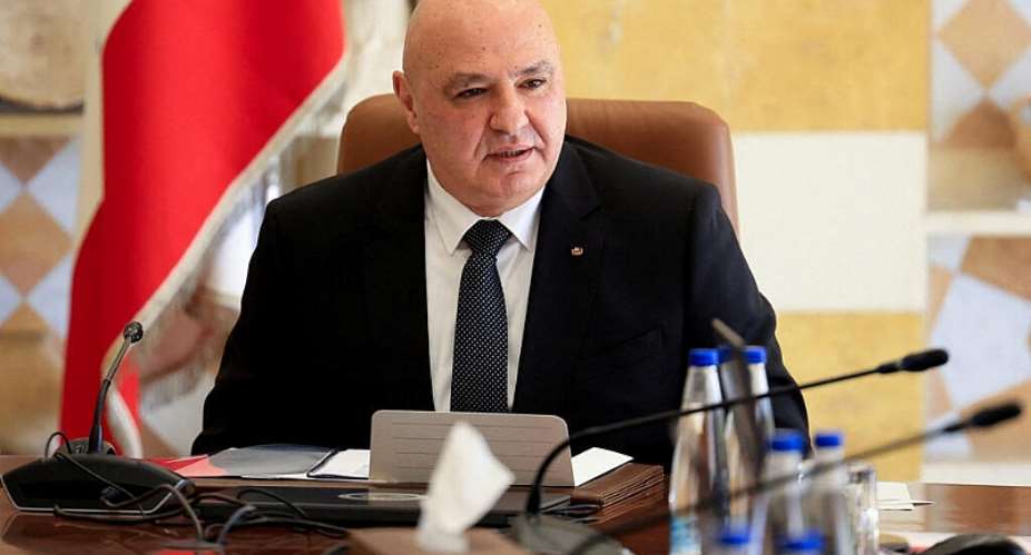 Lebanese President Joseph Aoun attends a cabinet session to discuss the armys plan to disarm Hezbollah, at the Presidential Palace in Baabda, Lebanon, September 5, 2025. -  Mohamed Azakir, Reuters