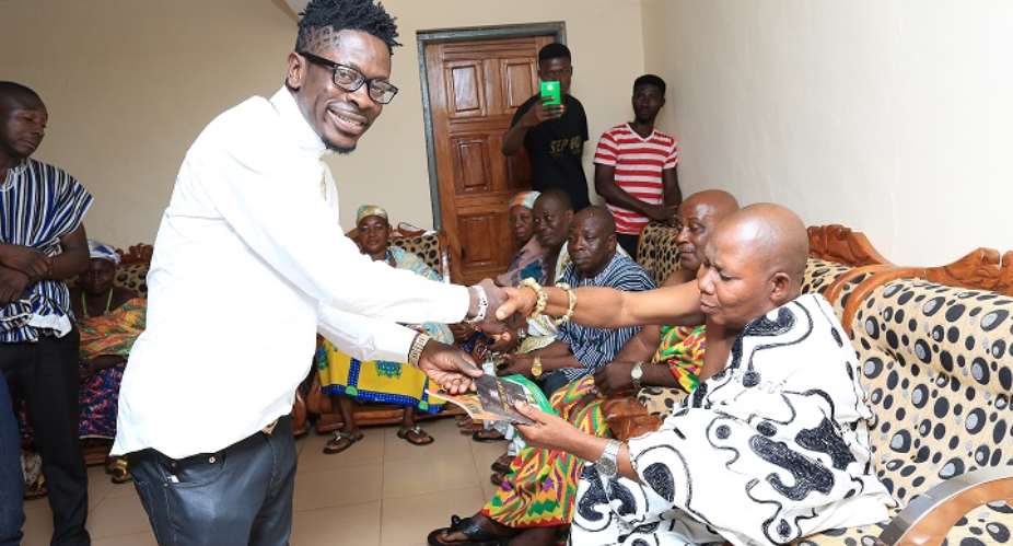 Shatta wale Presenting After After The Storm Album To the Techiman chief