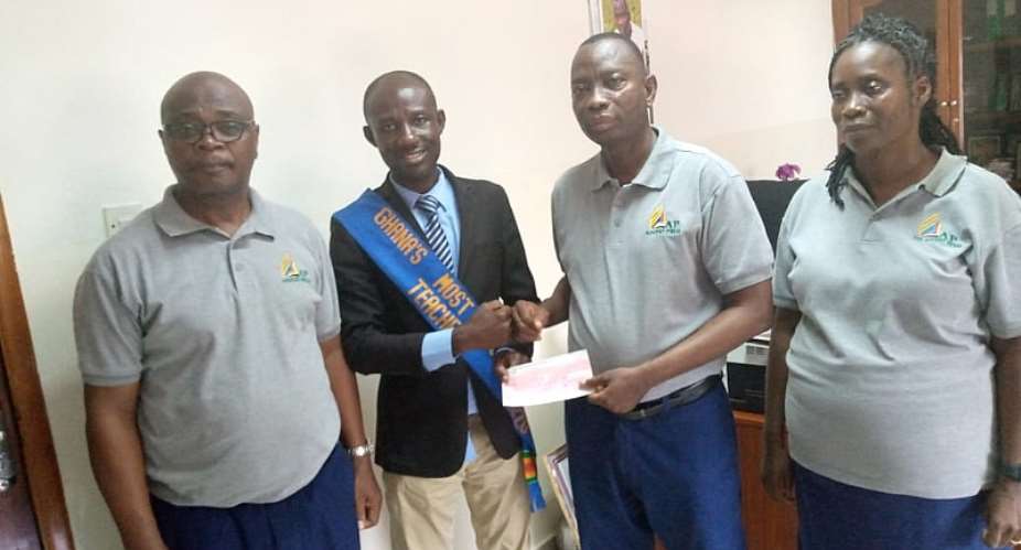 Advent Press supports 2020 Best Teacher's ICT project with over Gh22,000