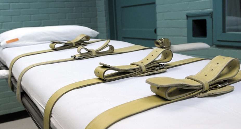 A gurney used for lethal injections at the Texas death house in Huntsville, Texas. More than 110 countries have now abolished the death penalty, but executions continue to rise in a number of others. - ASSOCIATED PRESS - Pat Sullivan