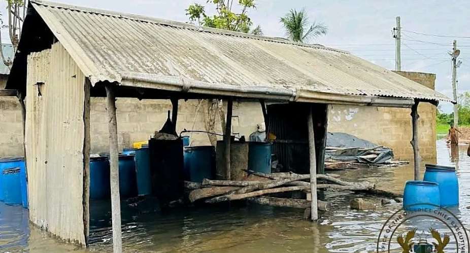 Over 30 Homes Collapse as Floods Devastate Island Communities in Keta Municipality