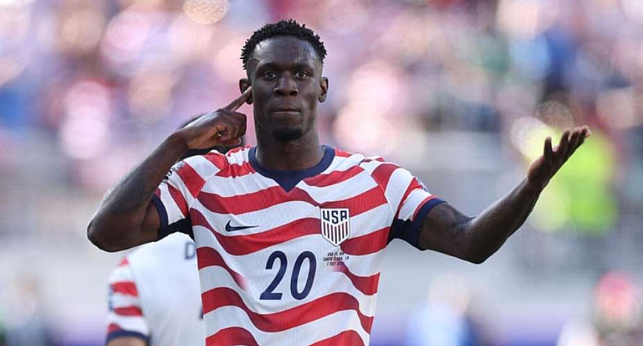 Folarin Balogun scored the first goal for the United States in their 2-0 win over Bosnia and Herzegovina before he was sent off for a foul in the second half. - Getty Images via AFP - JAMIE SQUIRE