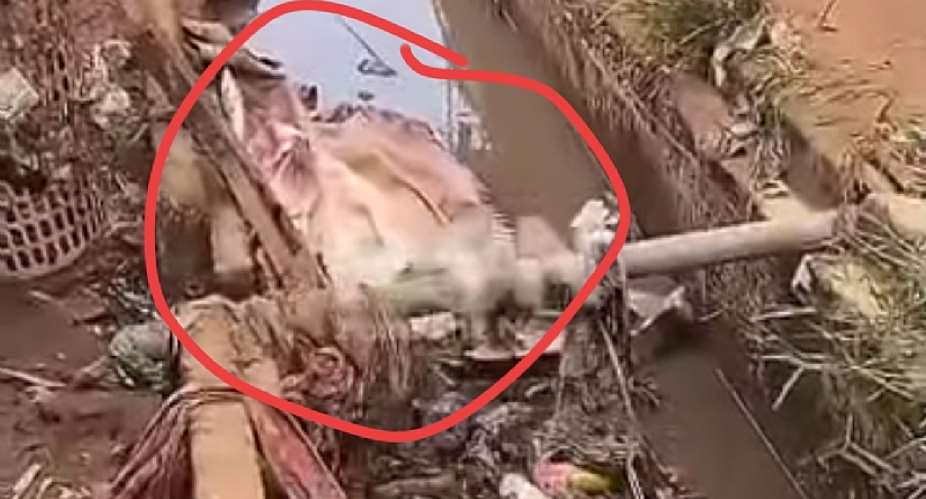 Childs body found in Alajo gutter after being swept away by floodwaters