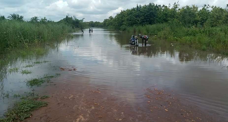 Floods cut communities in Adaklu District from district capital