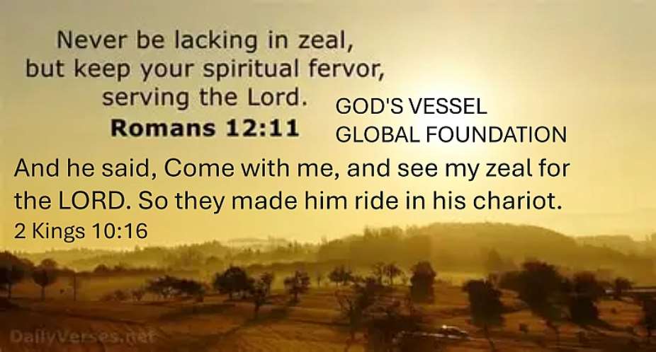 Come and see my zeal for the Lord