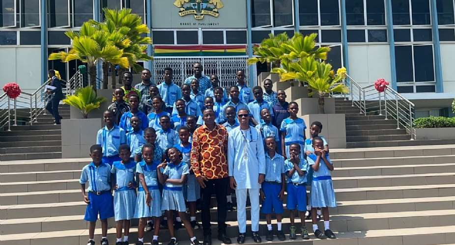 Blue Pearls School visits Ghanas Parliament House