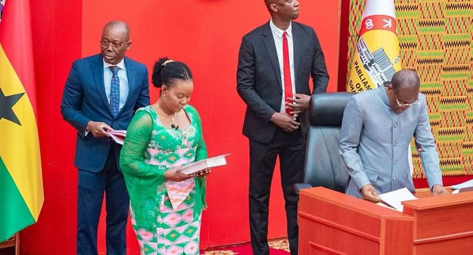 Ewurabena Aubynn of NDC has officially been sworn in