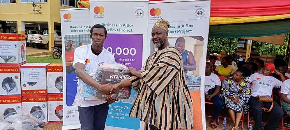 Ghana Enterprise Agency (gea) Presents Start-Up Kids To Beneficiaries In Nkoranza