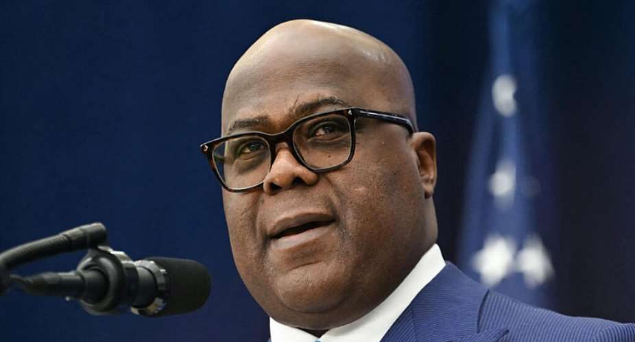 The Democratic Republic of the Congos President Felix Tshisekedi speaks during signing ceremony hosted by President Donald Trump for a peace deal between Rwanda and the Democratic Republic of the Congo at the United States Institute of Peace in Washington, DC, on 4 December 2025. - AFP - ANDREW CABALLERO-REYNOLDS