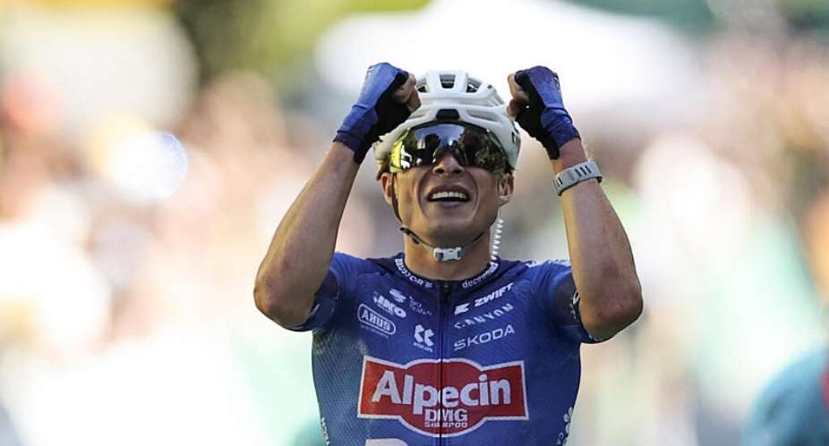 Belgiums Jasper Philipsen on July 22, 2026, won the 17th stage of the Tour de France. -  Anne-Christine Poujoulat, AFP