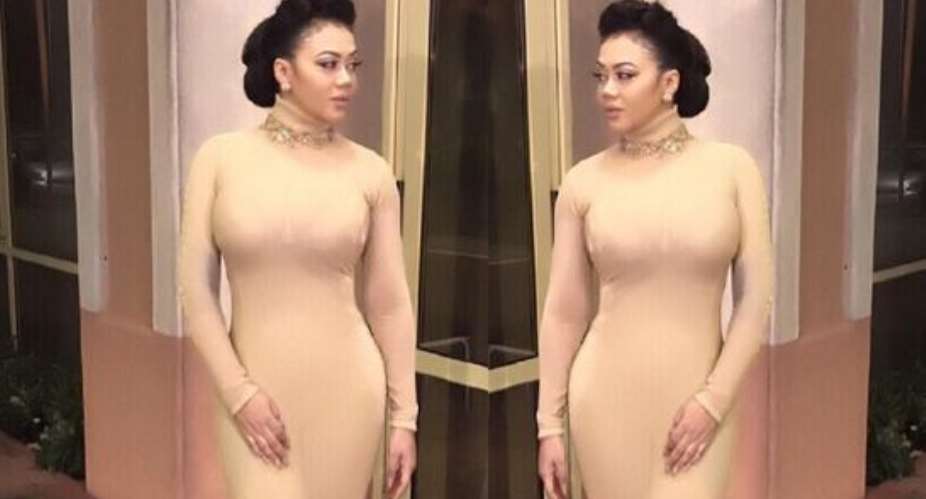 Actress, Nadia Buari Steps out with Lovely Shape at Ghana Golden Movie Awards