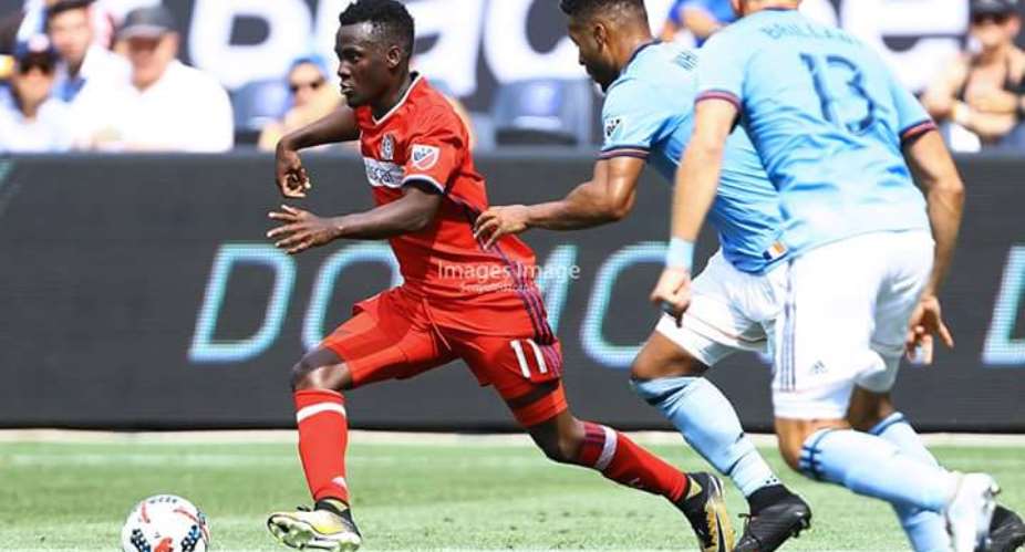 David Accam's goal not enough as Chicago Fire suffer first MLS defeat since April