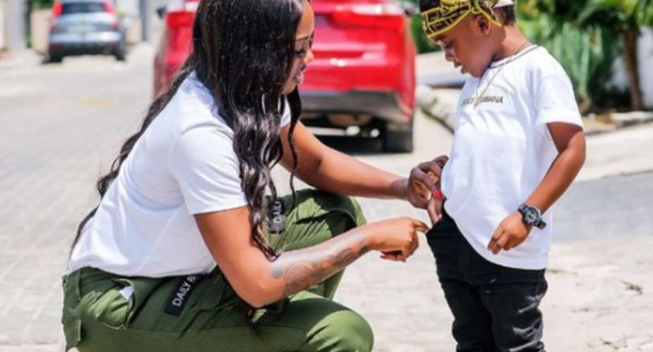 Tiwa Savage and son