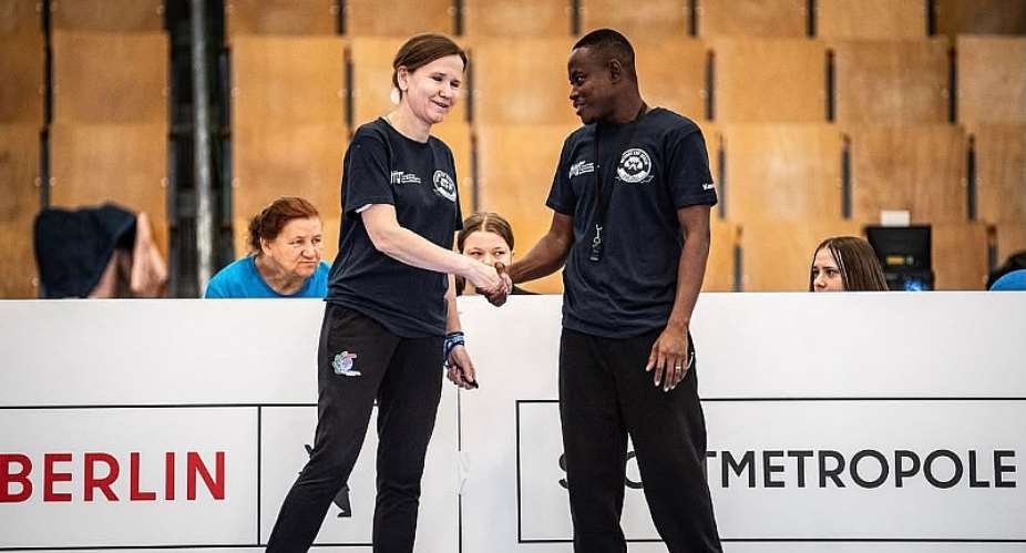 Broadcaster Eli Kondoh earns International Goalball Refereeing Certificate