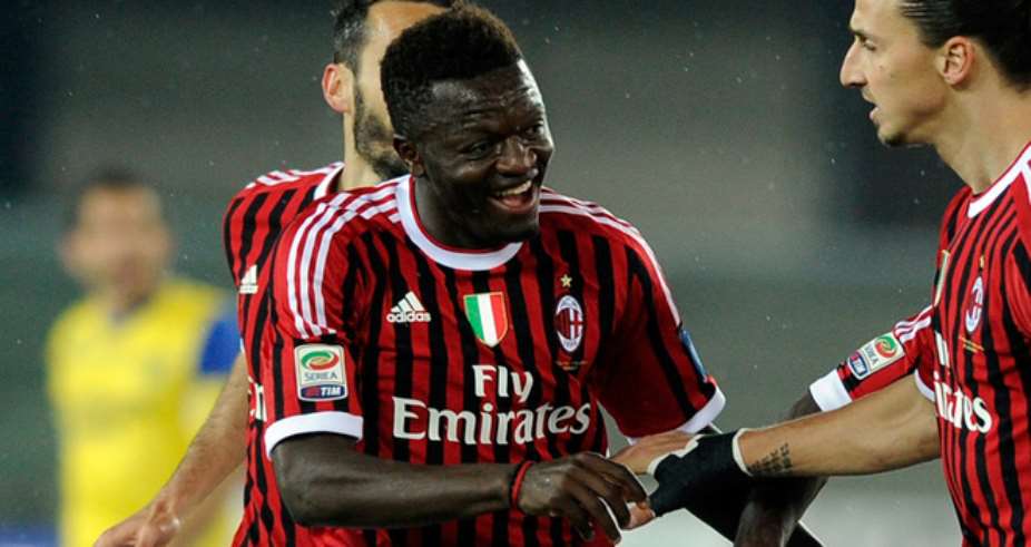 Newly promoted Italian Serie A side Cagliari want to sign free agent Sulley Muntari