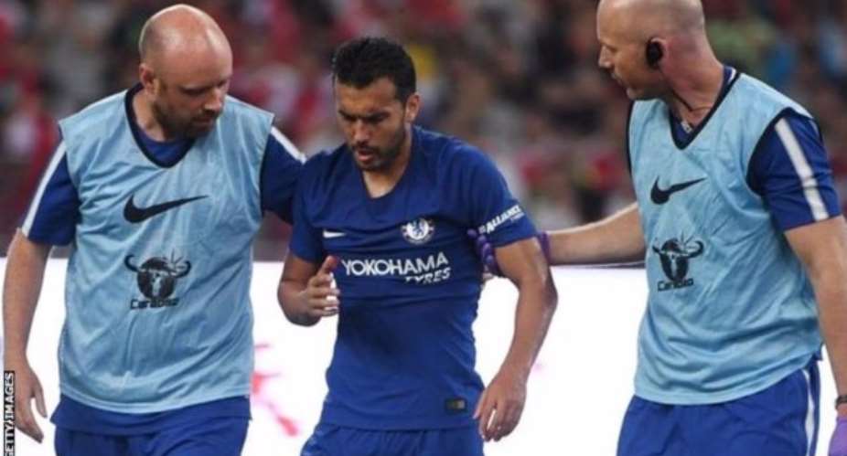 Chelsea winger Pedro has multiple fractures from collision