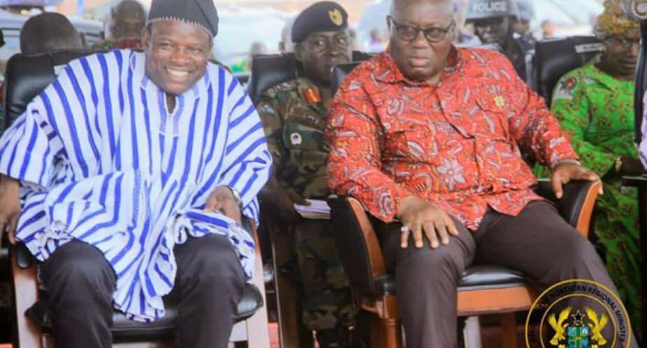 President Akufo-Addo right with Salifu Saeed