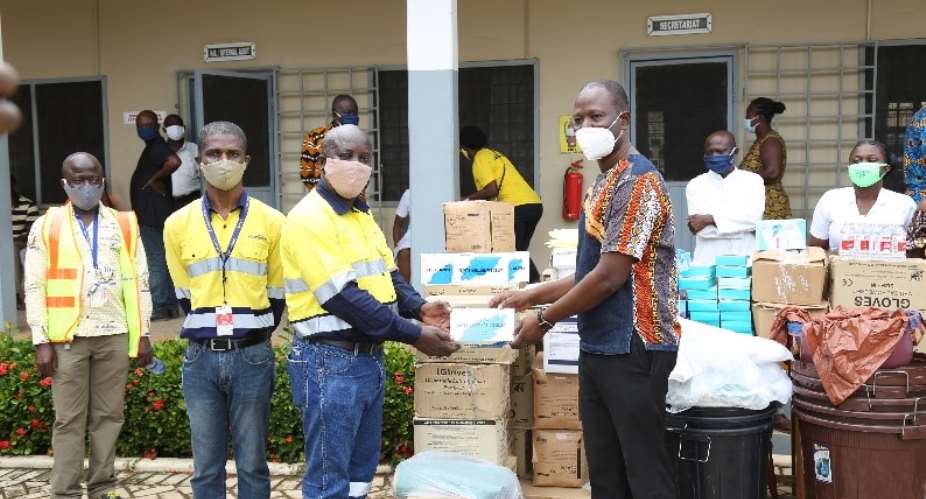 Newmont Ghanas Ahafo Mine Donate PPE To Hospitals In Bono, Ahafo Regions